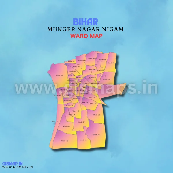 Munger Nagar Nigam Ward Map